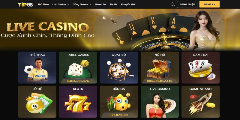 Giao diện của tải app TIP88 hiện đại dễ sử dụng